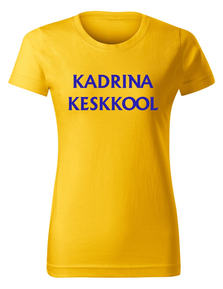 Naiste T-särk, kollane