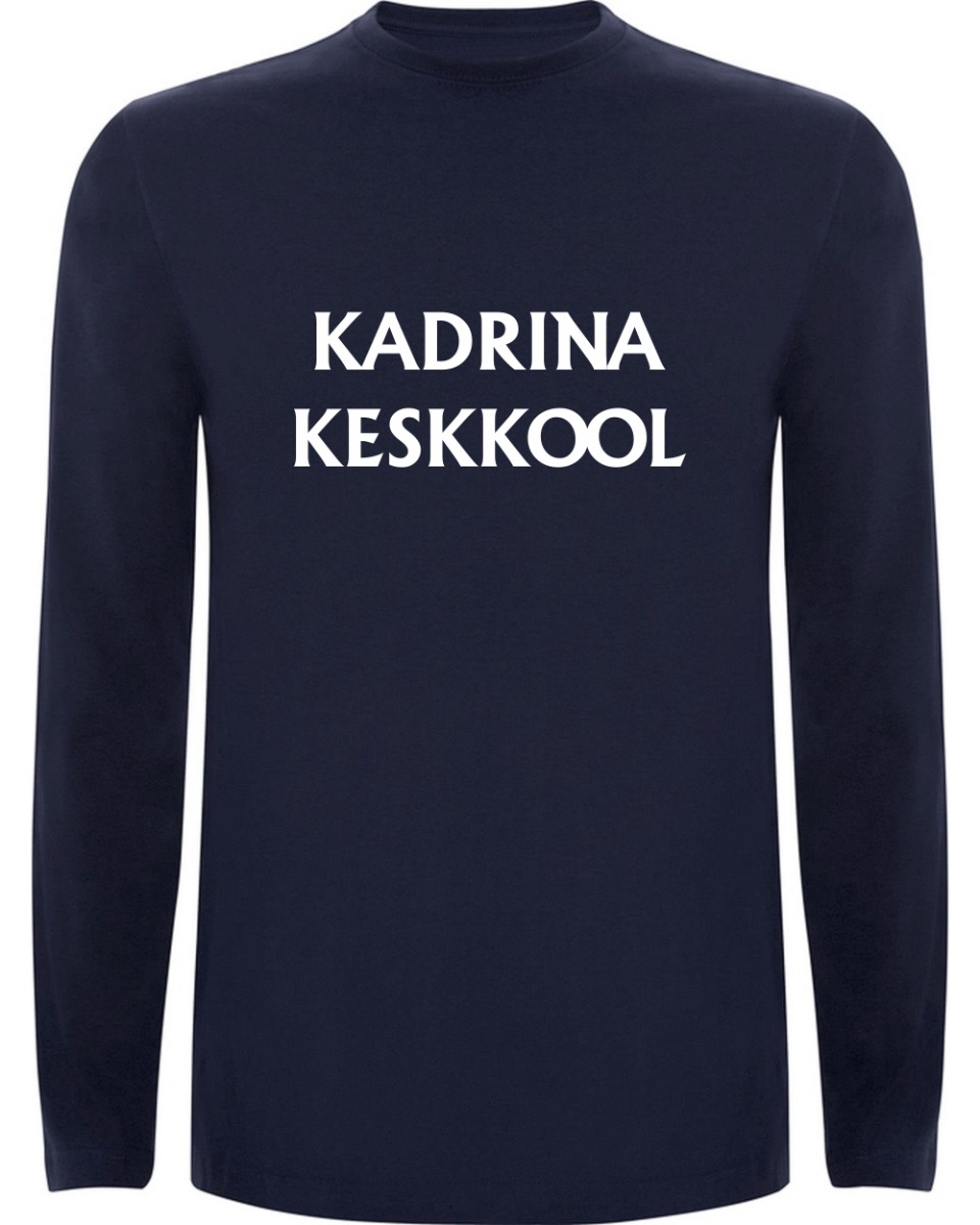 Unisex pikkade varrukatega särk, tumesinine