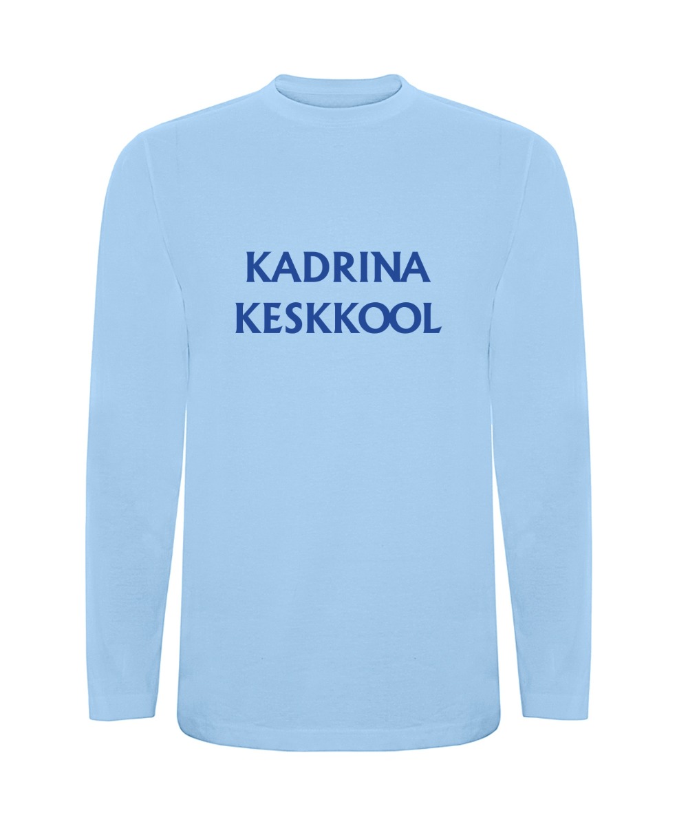 Laste pikkade varrukatega särk, helesinine