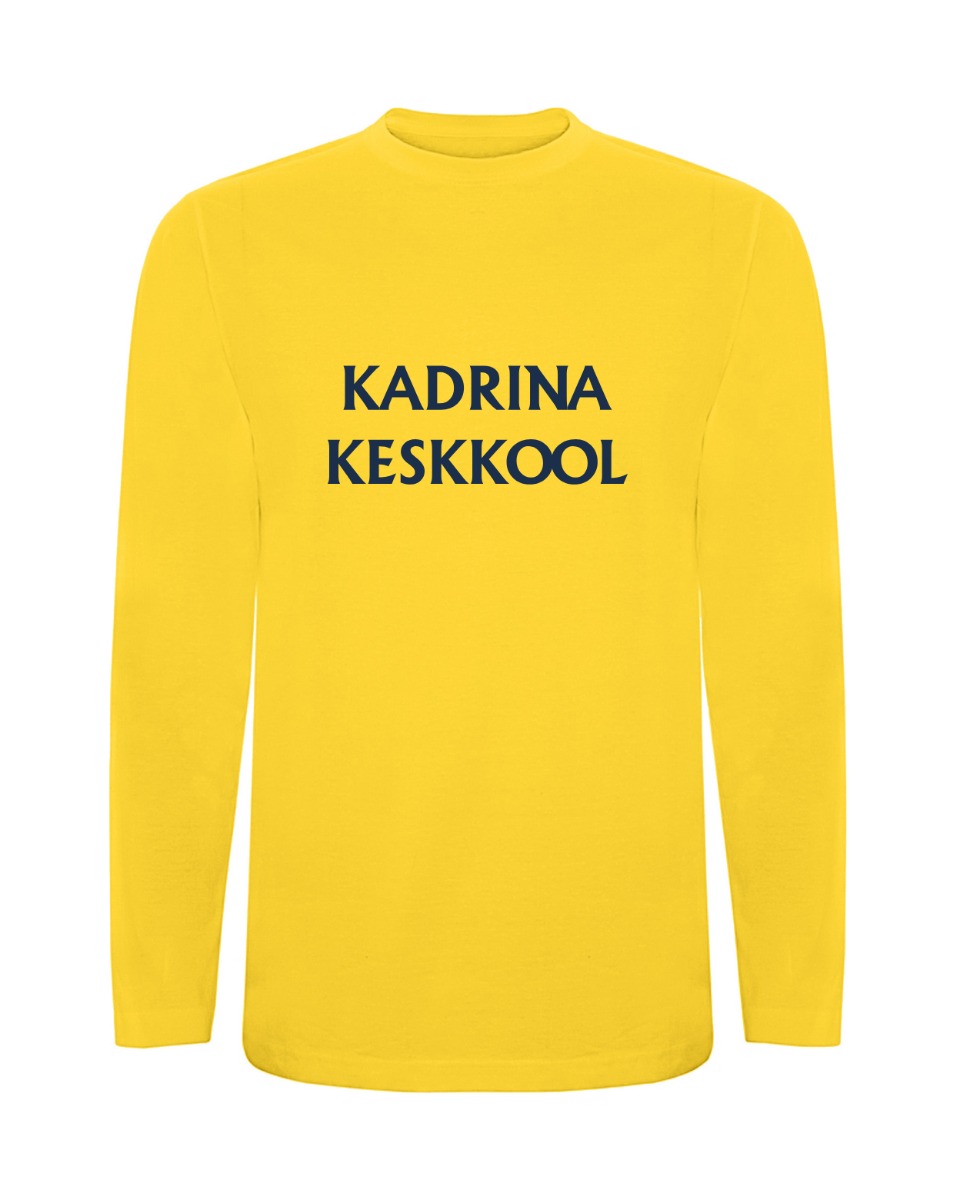 Laste pikkade varrukatega särk, kollane