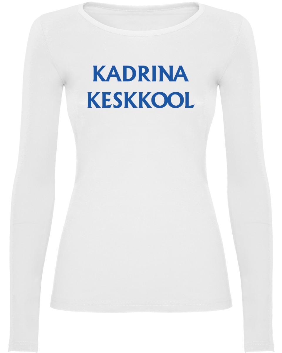 Naiste pikkade varrukatega särk, valge