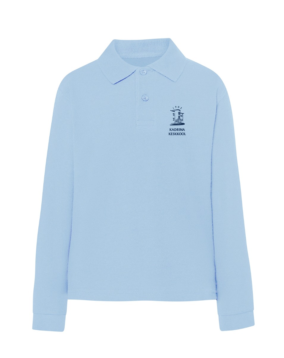 Laste pikkade varrukatega polosärk, helesinine